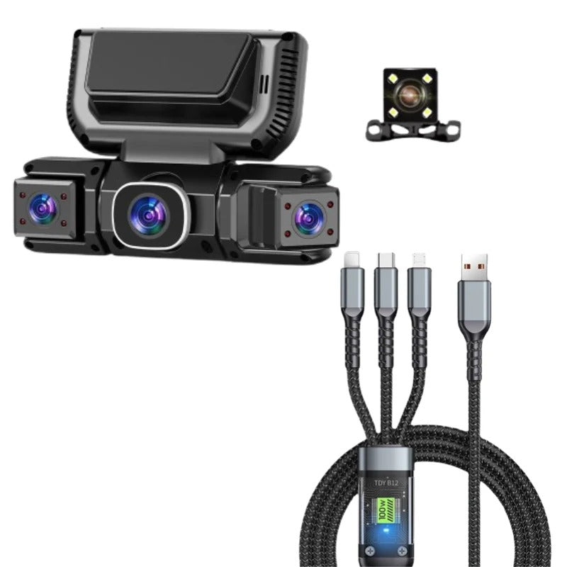 4 Channel 360° Dash Camera with WiFi