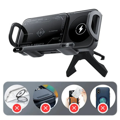 2-in-1 Fast Charging Smartphone/Tablet Car Holder
