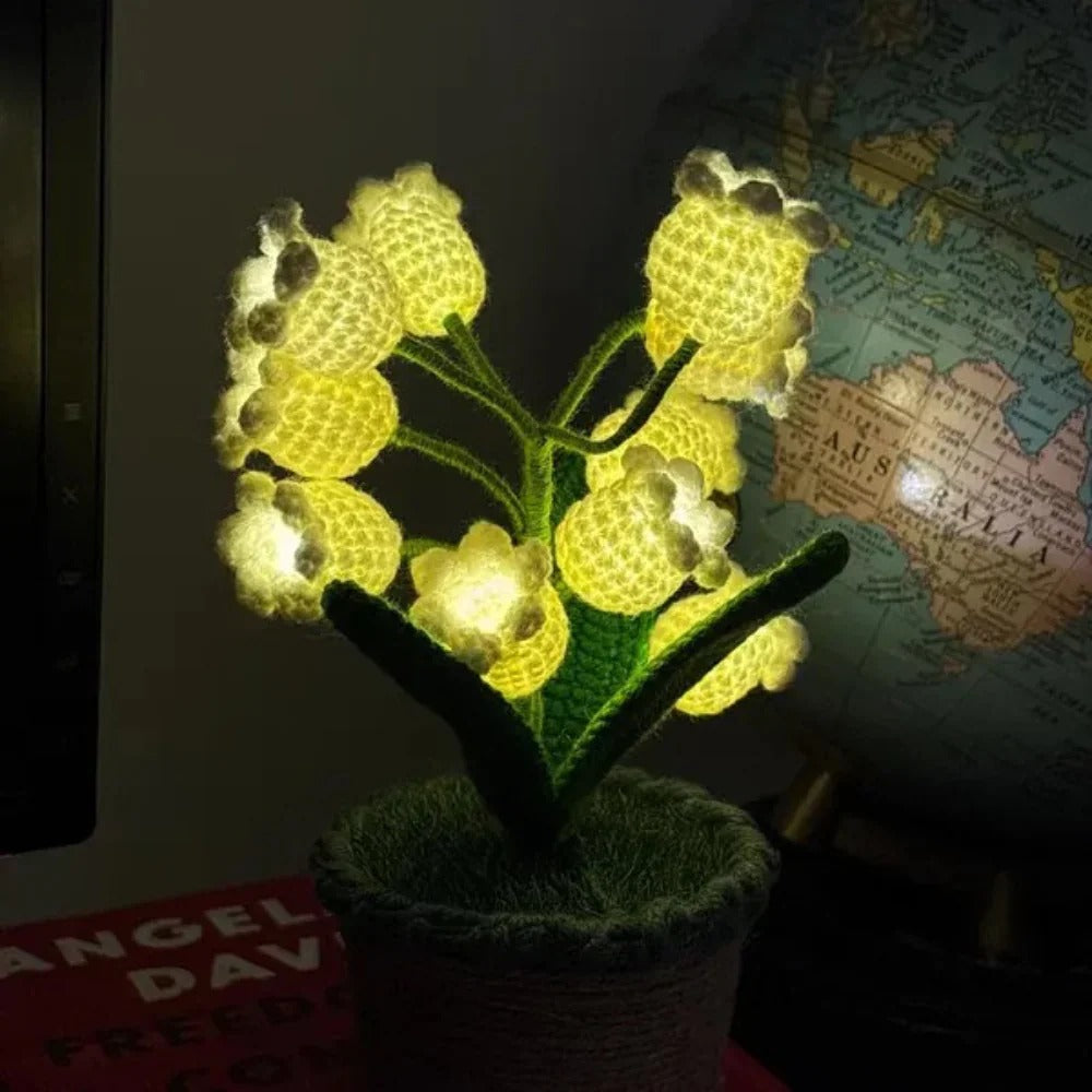 LitLamp™ Floral Crochet Lamp
