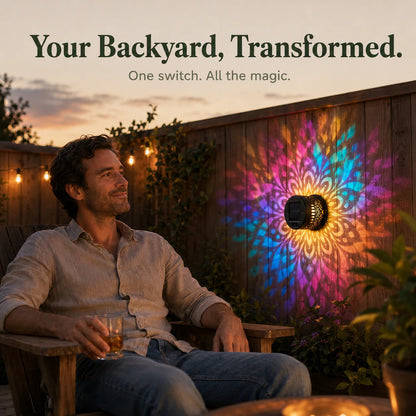 Litlamp® Solar Mandala Wall Light with 7-Color Glow