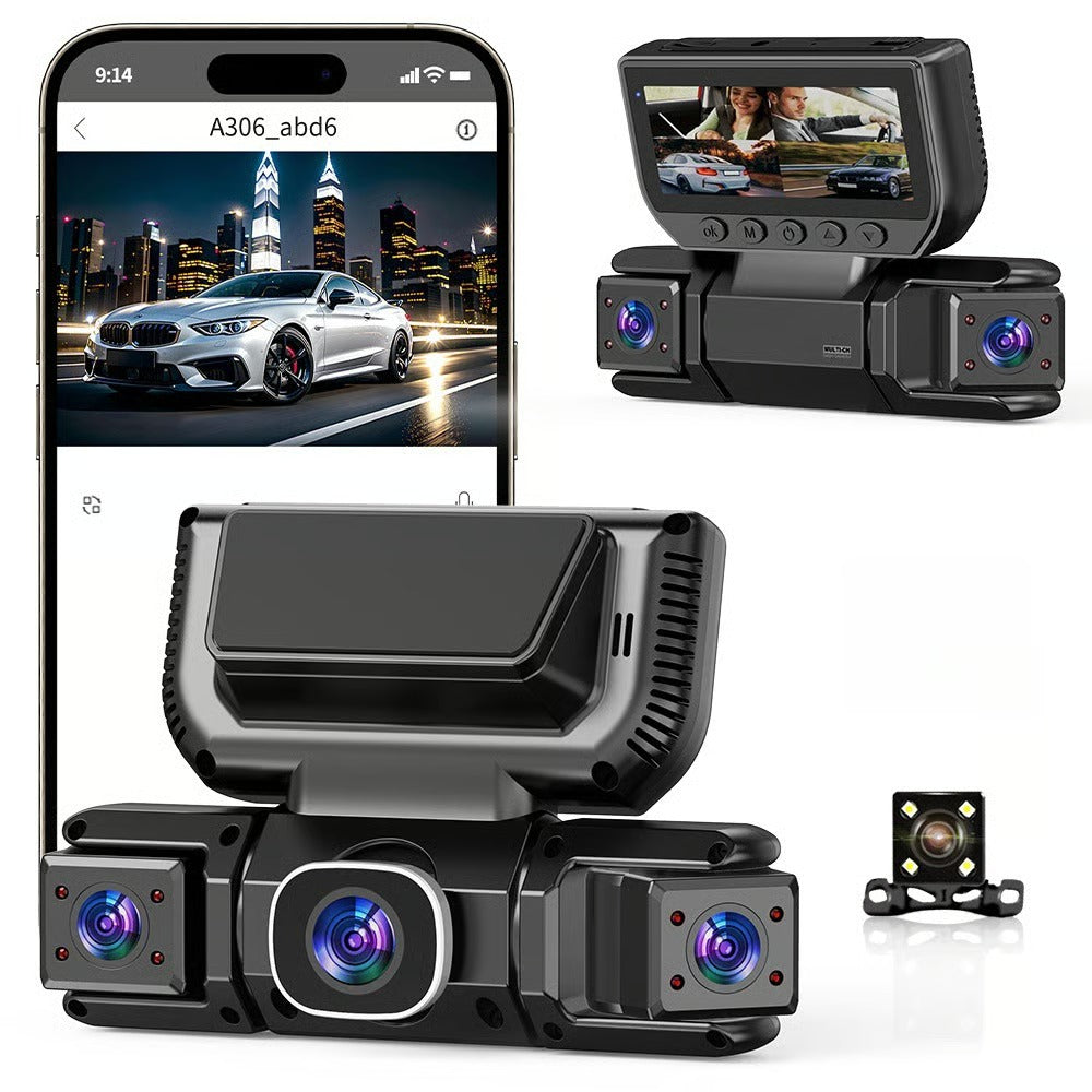 4 Channel 360° Dash Camera with WiFi