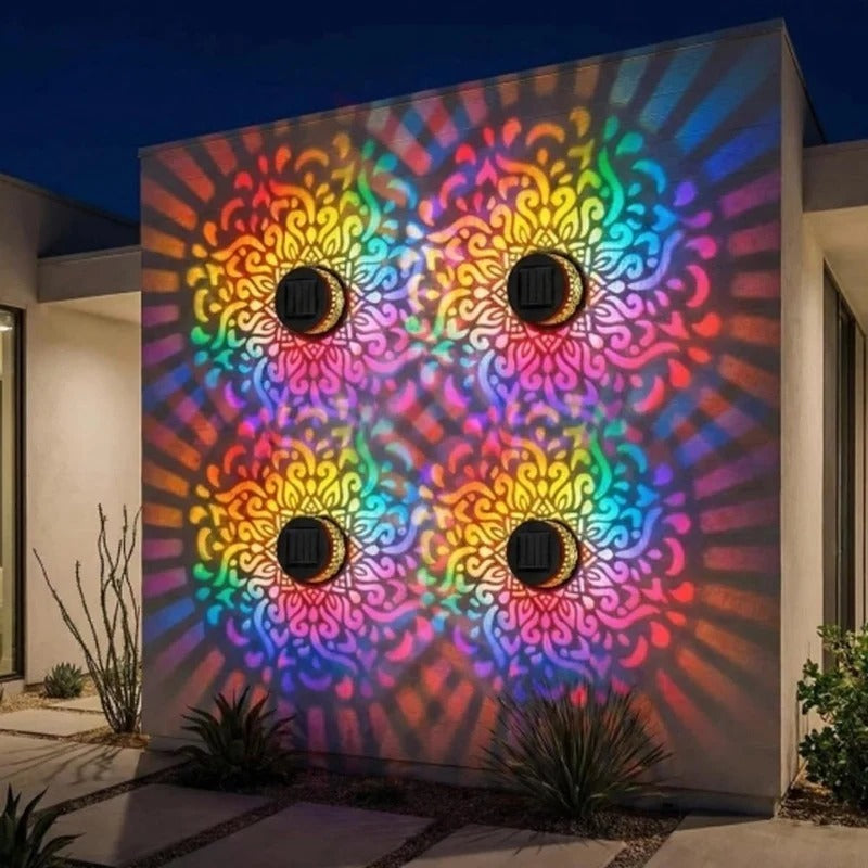 Litlamp® Solar Mandala Wall Light with 7-Color Glow