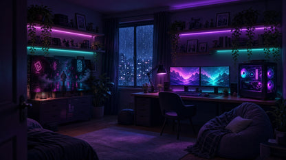 Glow Room wall art shown in a room