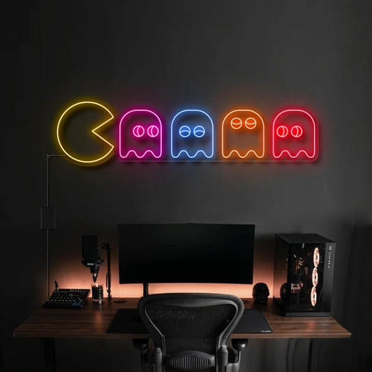 Pac Man Neon Sign