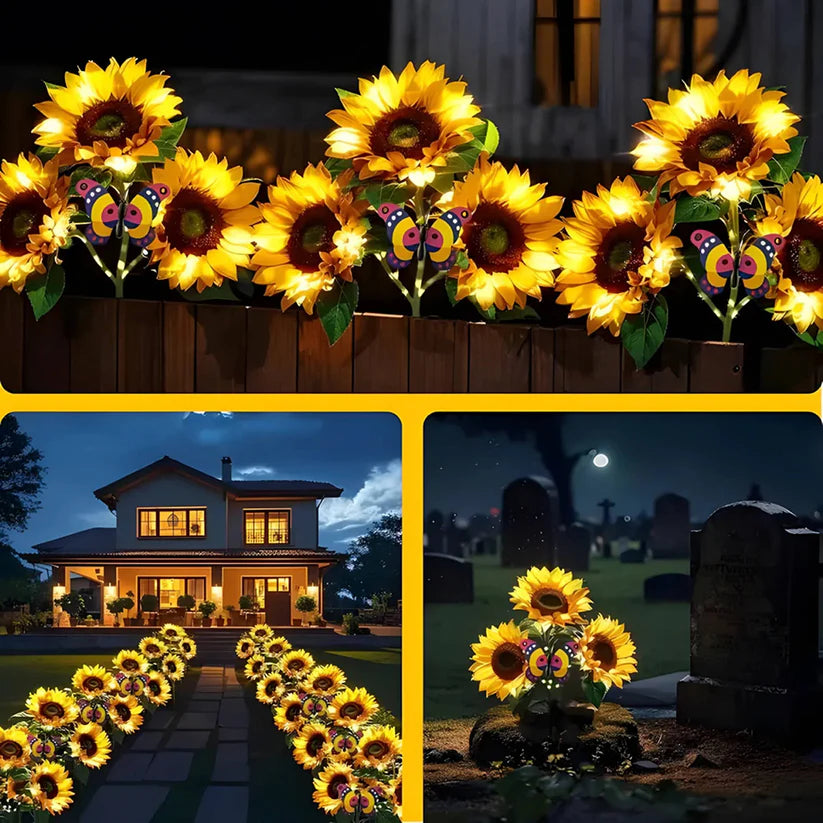Litlamp® Solar Sunflower LED Lights