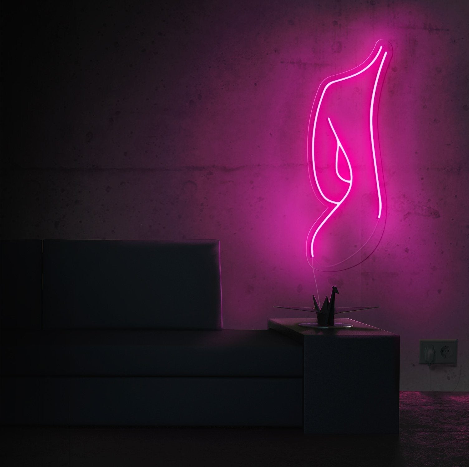 Female Silhouette' LED Neon Sign