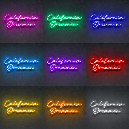 California Dreamin' Leuchtreklame