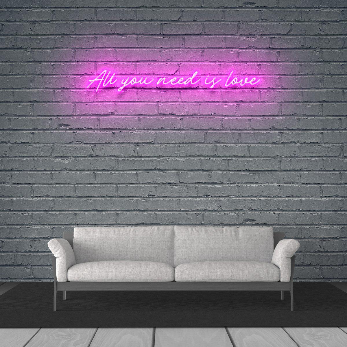 All You Need Is Love Neon Sign