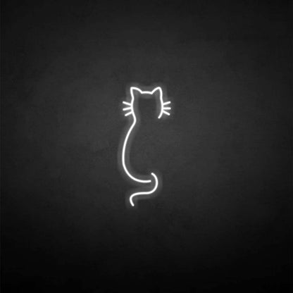 'Cat back' neon sign