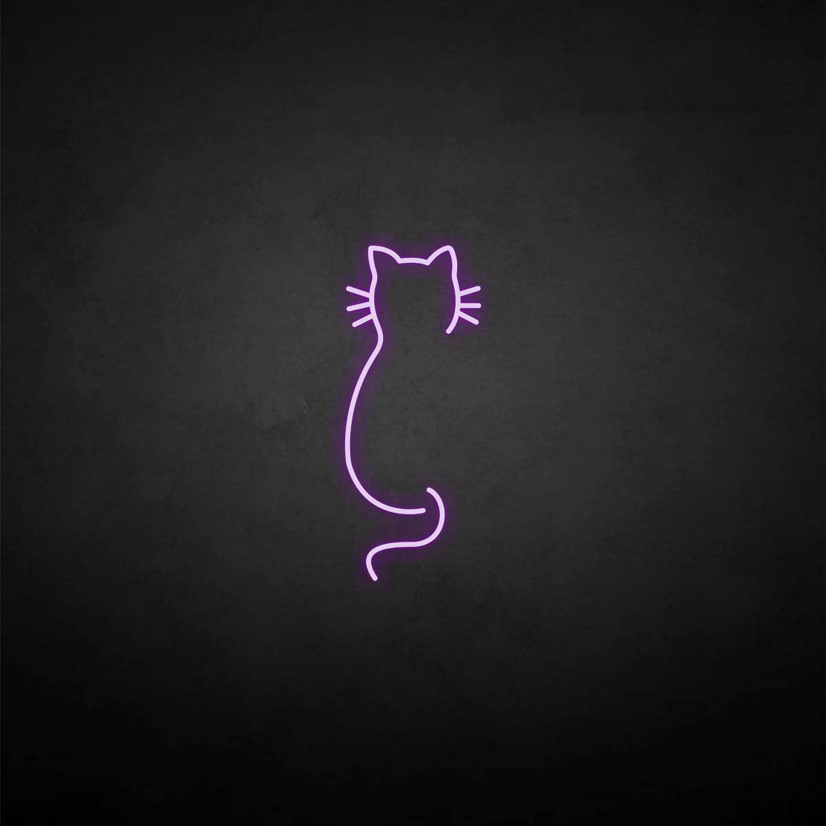 'Cat back' neon sign