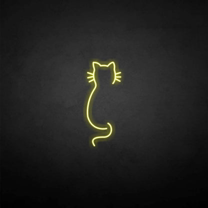 'Cat back' neon sign