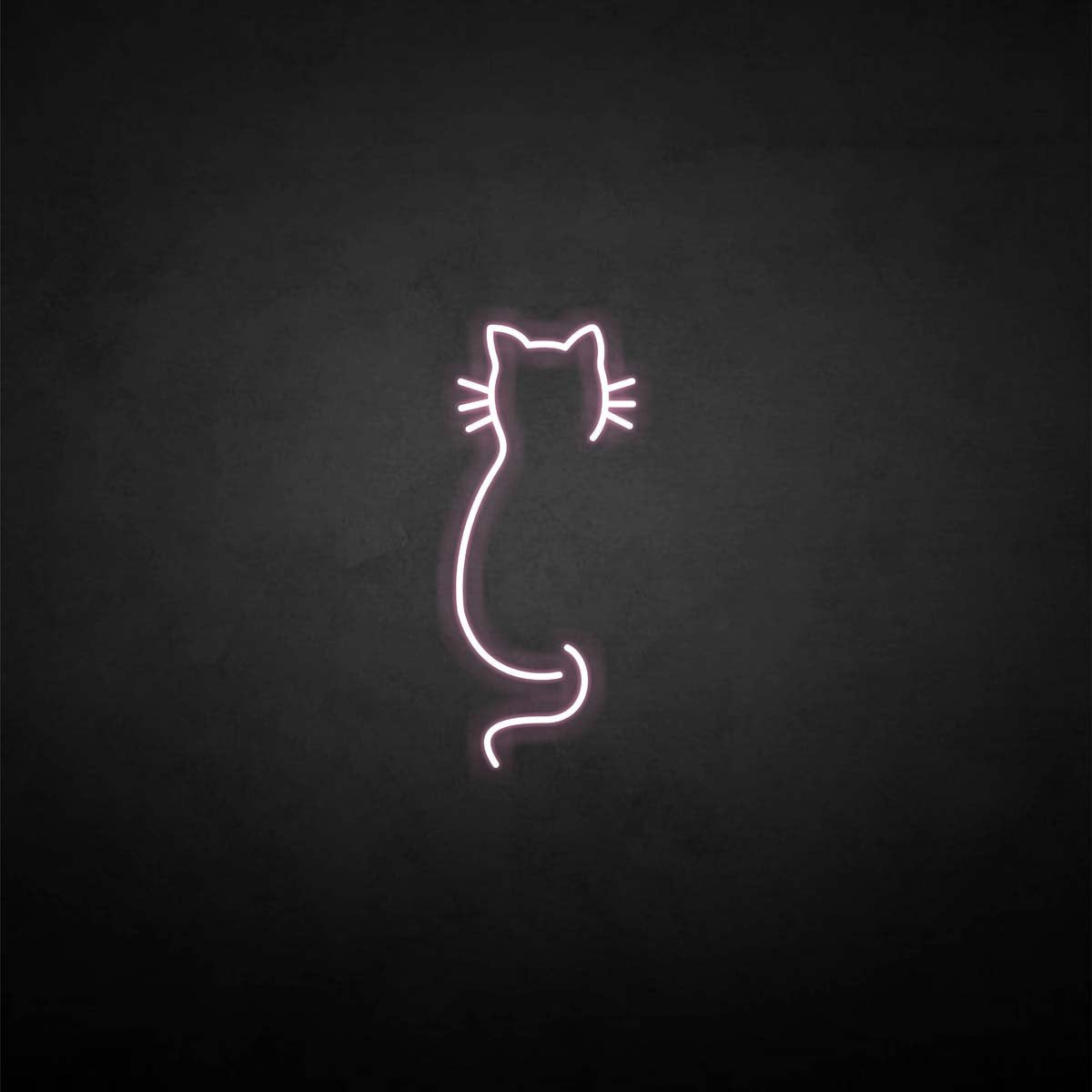 'Cat back' neon sign