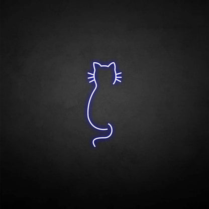 'Cat back' neon sign