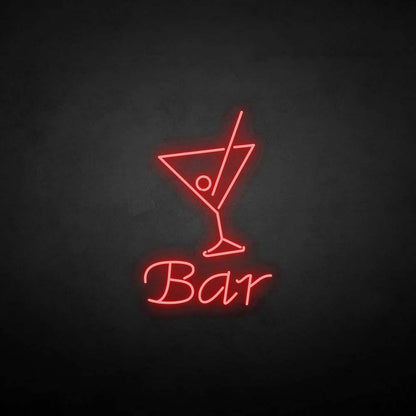 'Bar' neon sign