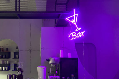 'Bar' neon sign