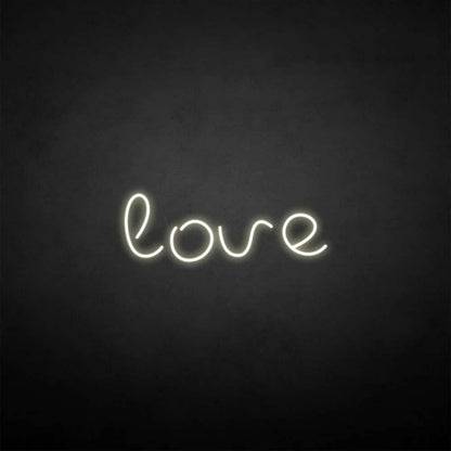 'love2' neon sign