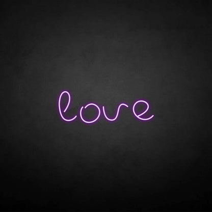 'love2' neon sign